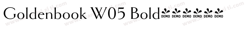 Goldenbook W05 Bold字体转换